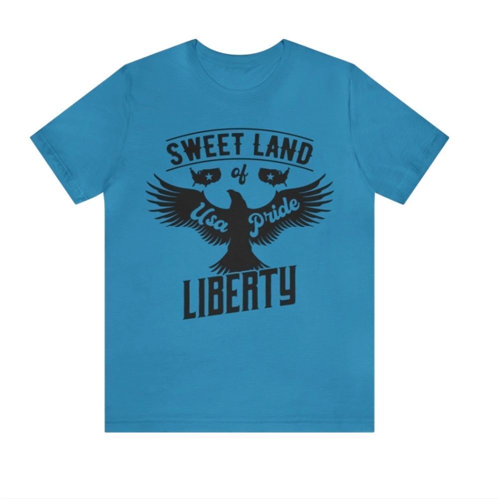 Sweet Land of Liberty: Eagle Emblem Cotton Shirt
